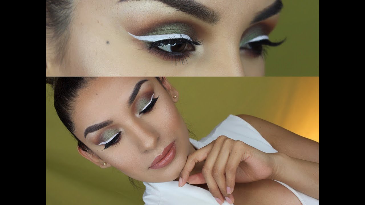 WHITE EYELINER MAKEUP TUTORIAL YouTube