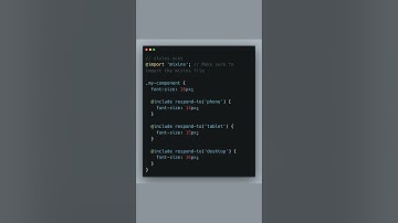 Sass Mixins for Responsive Design #WebDevelopment