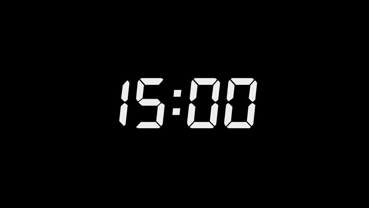 15 Minute Focus Countdown for ADHD | No Distractions | White Noise