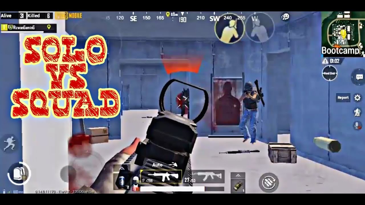 SOLO VS SQUAD | 1 VS 4 SITUATION | CRAZY GAME PLAY BY RIZWAN GAMING ...