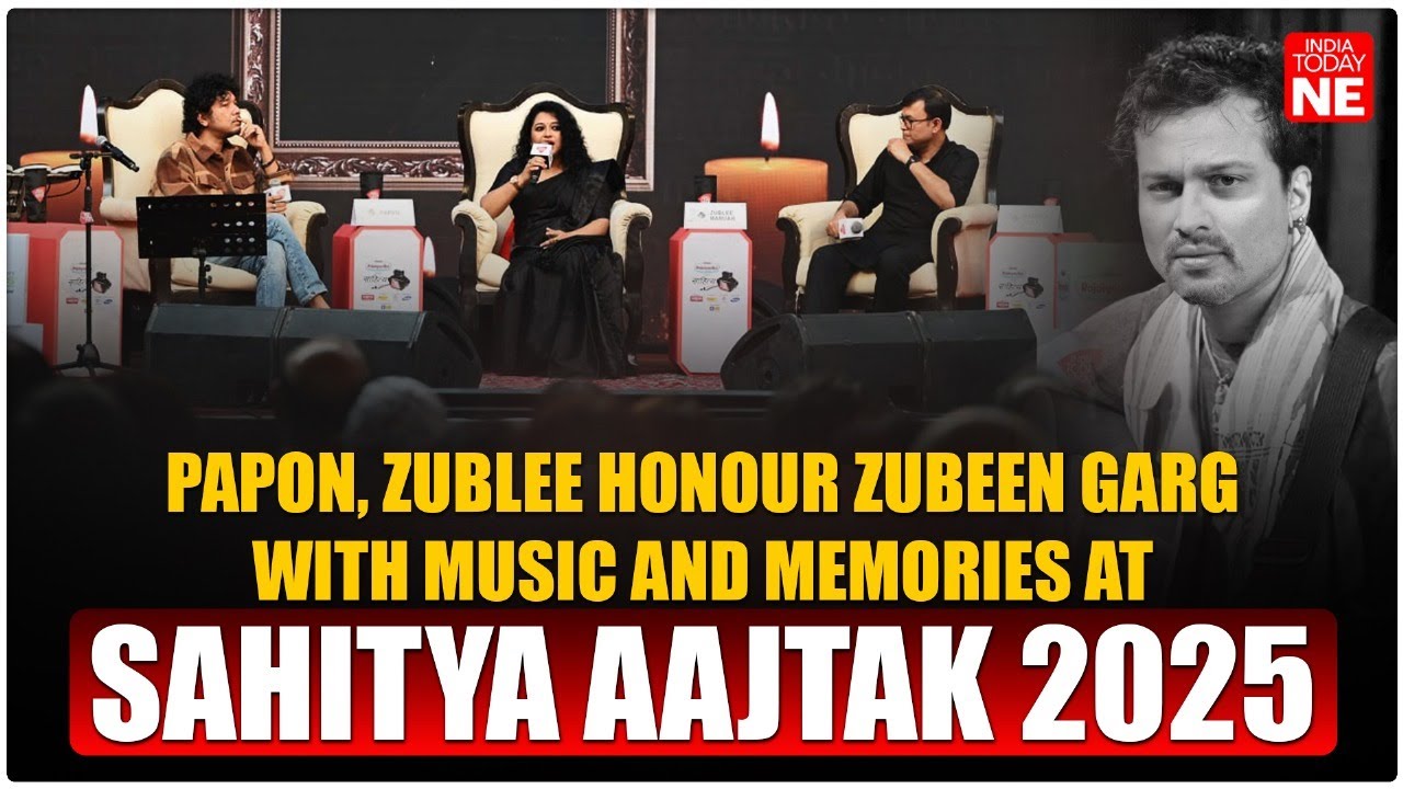 Papon, Zublee honour Zubeen Garg with music and memories at Sahitya AajTak 2025