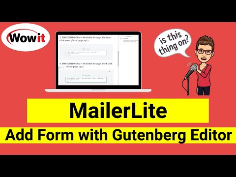 Add MailerLite Form To WordPress With Gutenberg Block Editor (Part 3 of 5)