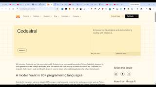 This Mistral Codestral AI Coding Builder & Studio is INSANE to Build & Deploy Full Stack Apps FREE screenshot 2