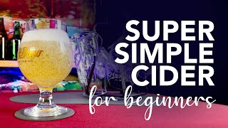 Crazy EASY Hard Cider recipe | One gallon beginner-friendly how to