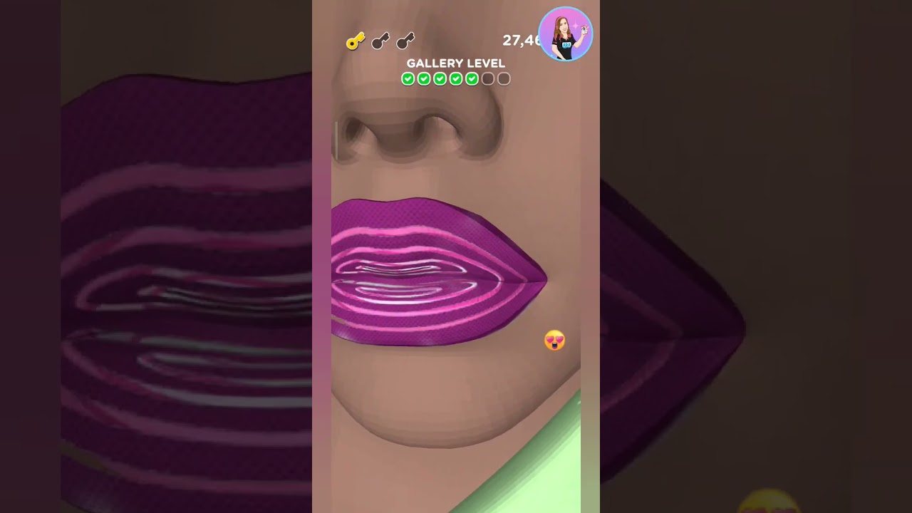 Lip Art 3D Game 🍍pineapple Lips🍍 Game Play • Game Solver