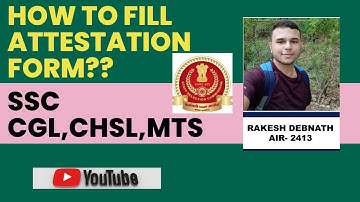How to fill attestation form of Govt Job (In Hindi). SSC CGL, CHSL,MTS,CPO. #ssc #attestation