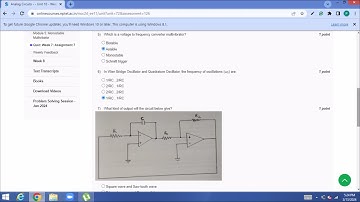 Analog Circuits 2024 @NPTEL Week 7 Solutions