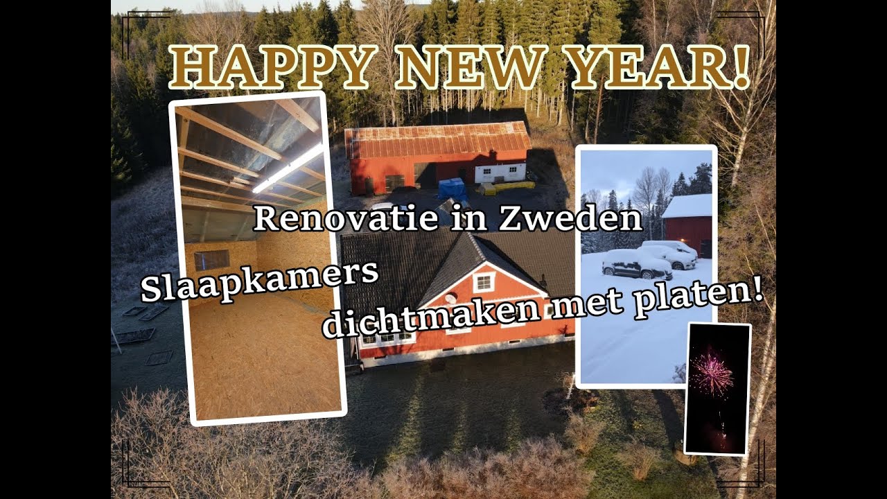 RENOVATIE in Zweden: Slaapkamers dichtmaken met platen