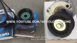 2005-2007 Ford Focus tensioner pulley rattle repair replacement belt idler issue