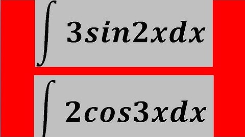 Indefinite integrals of trigonometric functions 1