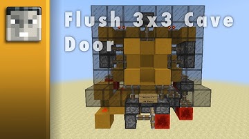 [OUTDATED] Minecraft 1.7: Smallest Possible Flush 3x3 Cave Door (Showcase/Tutorial)