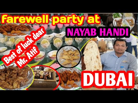 Farewell party at NAYAAB HAANDI one of the best Restaurants at Dubai UAE // SIMIAN SKILLS TEAM🙏