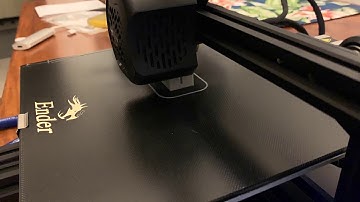 My CREALITY Ender 3 V2 First Print  of a Calibration Cube