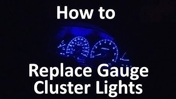 How to: Replace Gauge Cluster Lights (240sx)