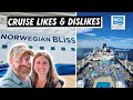 Norwegian bliss cruise likes and dislikes  honest feedback from our ncl mexican riviera cruise