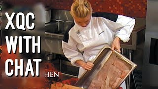 xQc reacts to Amateur Chef Throws Away ALL MONKFISH BY ACCIDENT | Hell's Kitchen (with chat)