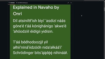 Update on the Navaho Linguistics Project