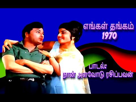 NAAN ALAVODU RASIPPAVAN | எங்கள் தங்கம் 1970 | நான் அளவோடு ரசிப்பவன்| #M.G.R  MGR SONG