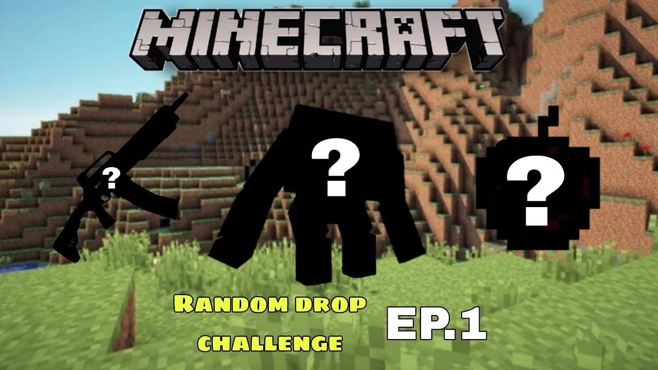 minecraft random drop challenge EP.1 #minecraft - YouTube