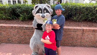 Meeting Meeko from Pocahontas Meet & Greet in the Back of EPCOT at Disney World Net Worth