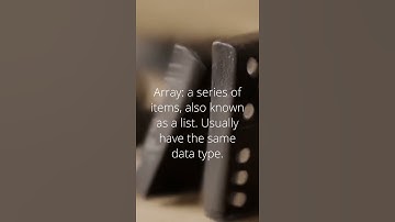 Arrays - a short video explaining what arrays are - using dominoes!