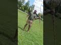 bo staff spinning in green grass