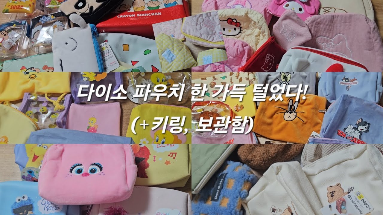 다이소 파우치깡 | 다이소 키링 | 다이소 보관함