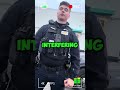 Cops THREATEN Him for Knowing His Rights 😳  #policeaccountability #policeaudit #cops #shorts