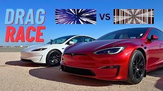 Ludicrous Vs Plaid: Drag Race: 2024 Model 3 Highland