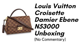 THE BAG REVIEW: UNBOXING LOUIS VUITTON CROISETTE IN DAMIER EBENE ❤️ 