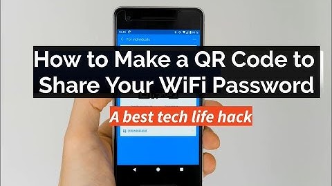 Create a QR Code to Share Your WiFi Password - Tech Hack