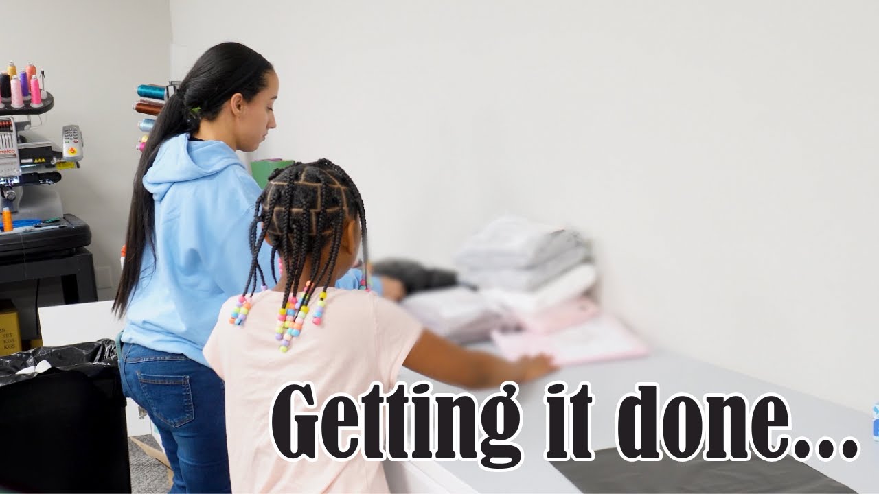 Making it work, rushing through orders with my kids in the craft room