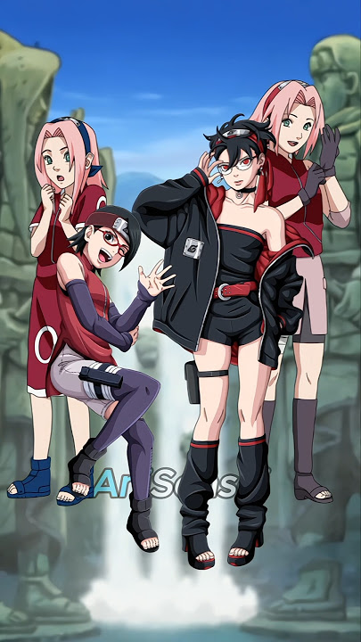 'Teen Vs. Pre-adults Glow-ups | Mother/Daughter Editon ❤️' #naruto #boruto