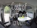 Cost of living in a van