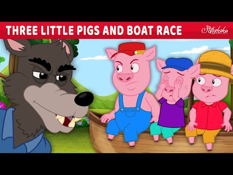 Three Little Pigs And Boat Race | Bedtime Stories For Kids In English | Fairy Tales