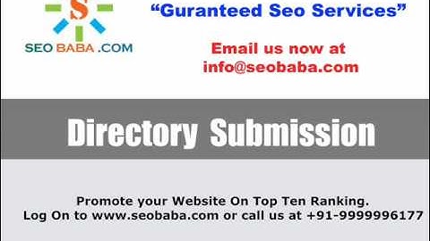 Directory Submission by (www.seobaba.com)