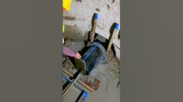 the process of embedding drainage pipes; Good machinery can improve work efficiency