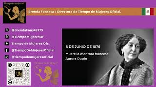 #TiempoDeMujeres #FelizLunes 08 junio de 1876 fallece George Sand o Aurora Dupin escritora francesa