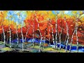 Large painting 8 palette knife painting in oil by lisa elley four panel textured seasons painting