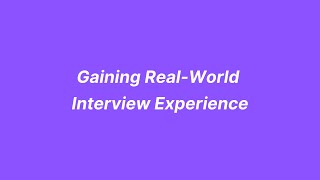 Mastering Tech Interviews | Gain Real-World Experience | Ace Your Dream Job!