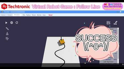 Explore STEM & Coding with Virtual Robot Game : Follow Line #TECHTRONIC #MESAC2022 #MSN2022