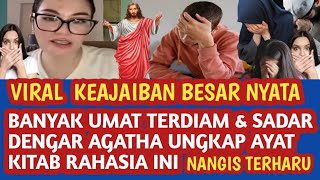 Agatha ungkap isi ayat kitab besar ini membuat banyak umat sadar bahwa Yesus jalan keselamatan
