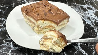 Voici le meilleur gâteau chocolat/caramel SANS CUISSON 👩🏻‍🍳 Dessert express