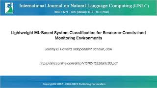 International Journal on Natural Language Computing(IJNLC)