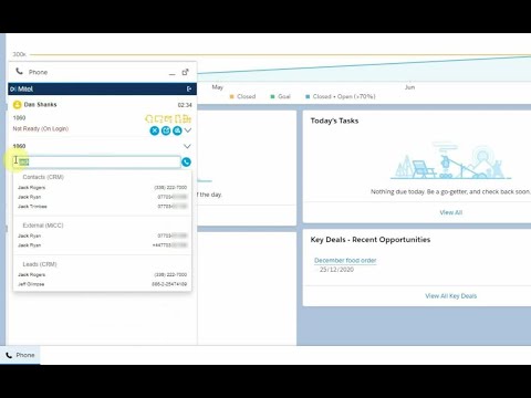 MiContact Center Business: Web CRM Connector for Salesforce