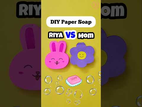 DIY Paper Soap!🧼 Riya VS MOM!🤩💕 | Riya's Amazing World