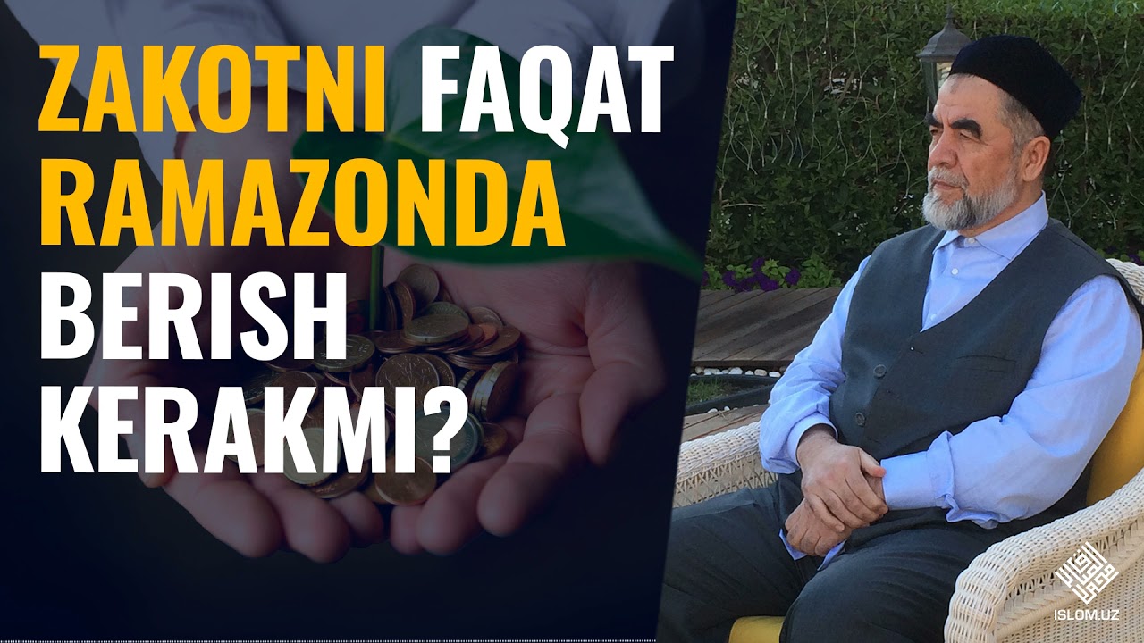 ZAKOTNI faqat RAMAZONDA berish kerakmi? | Shayx Muhammad Sodiq Muhammad Yusuf rahimahulloh