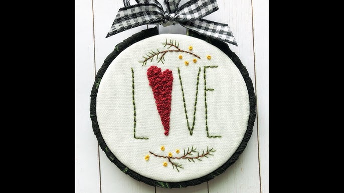 3 Inch Wooden Backs for Finishing Embroidery Hoops, With 'made With Love  Etching'. Embroidery Hoop Finishing Tutorial 