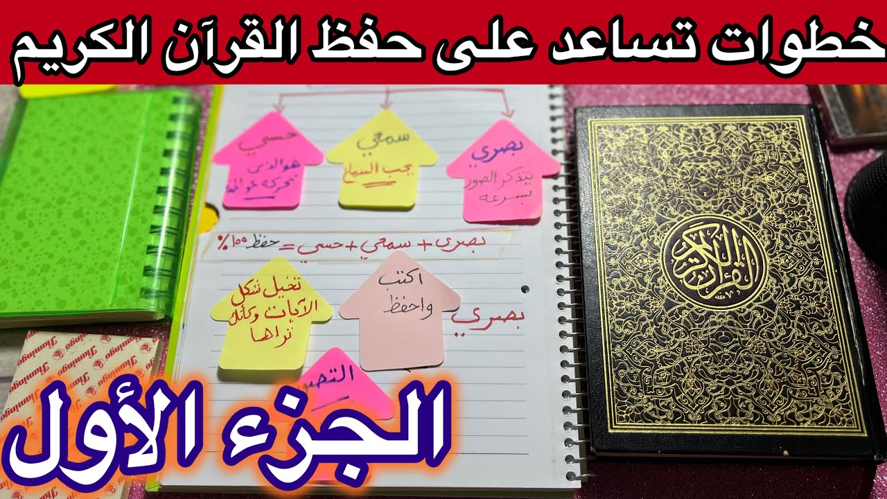 إزاي تحفظ القرآن الكريم بخطوات عملية كالعباقرة ||شغل كل جوارحك/ تعلم أسرار حفظ القرآن/ الجزء الأول