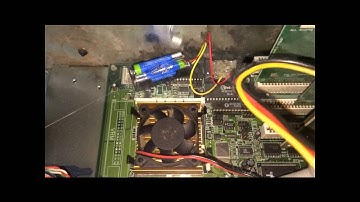 Sealed RTC Real Time Clock internal battery hack for old pentium PC